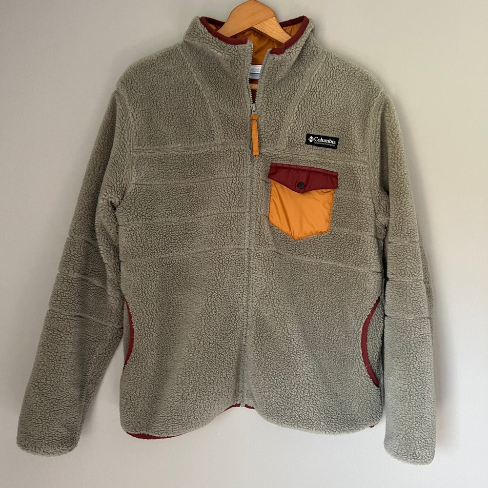 COLUMBIA Fleece‎ Zip Up Sweatshirt Size Large